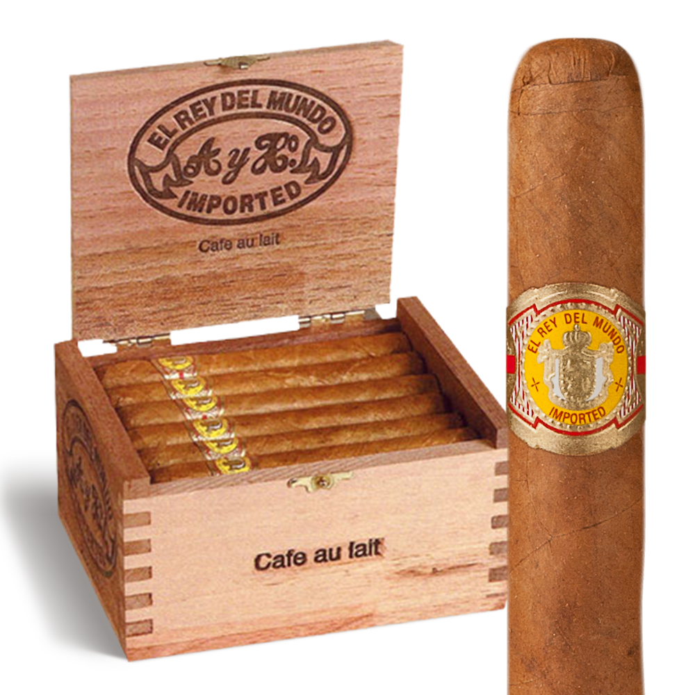 El Rey del Mundo Cafe au Lait Wholesale Cigars Santa